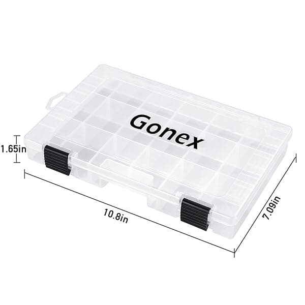 Gonex 3600 Tackle Trays, 3 Pack, Up to 18 Slots — view 2 of 4