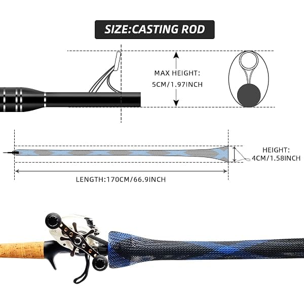 SF Rod Sleeves, 2 Pack, 67 in, Spinning Rods — view 2 of 4