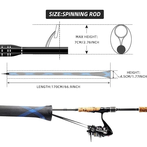 SF Rod Sleeves, 2 Pack, 67 in, Spinning Rods — view 3 of 4