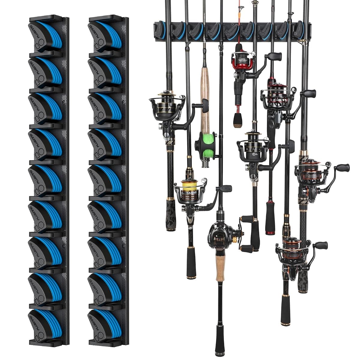 PLUSINNO V9 Rod Rack, 2 Pack, Holds 18 Rods