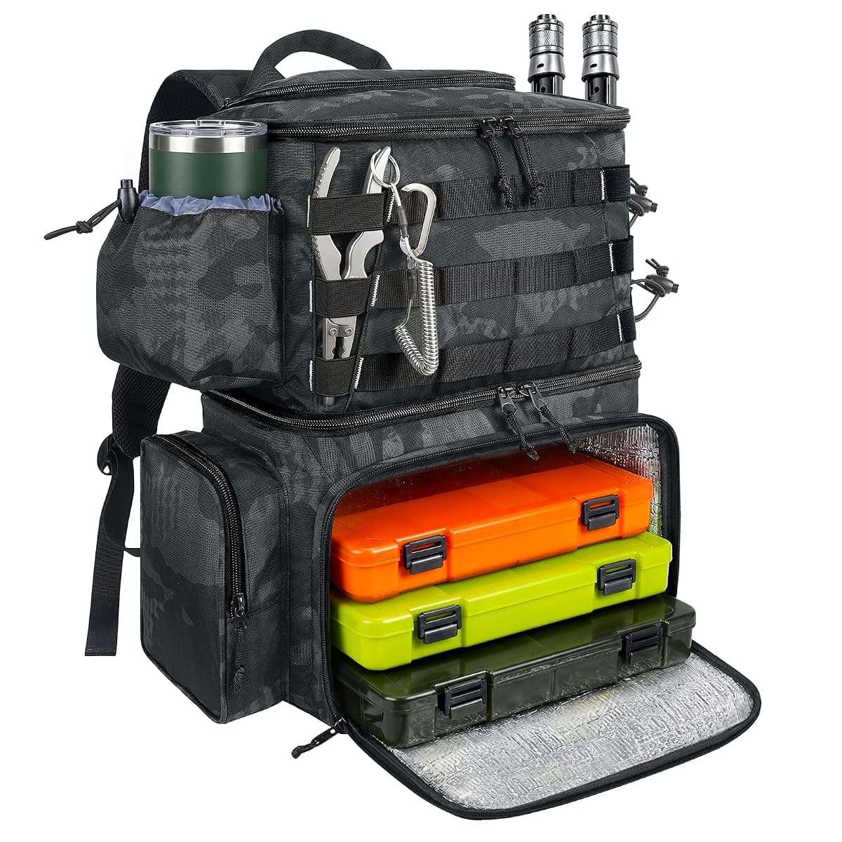 MATEIN Fishing Backpack with Cooler, 26L