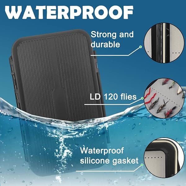 Aventik Waterproof Fly Box, Holds 120 Flies — view 3 of 4