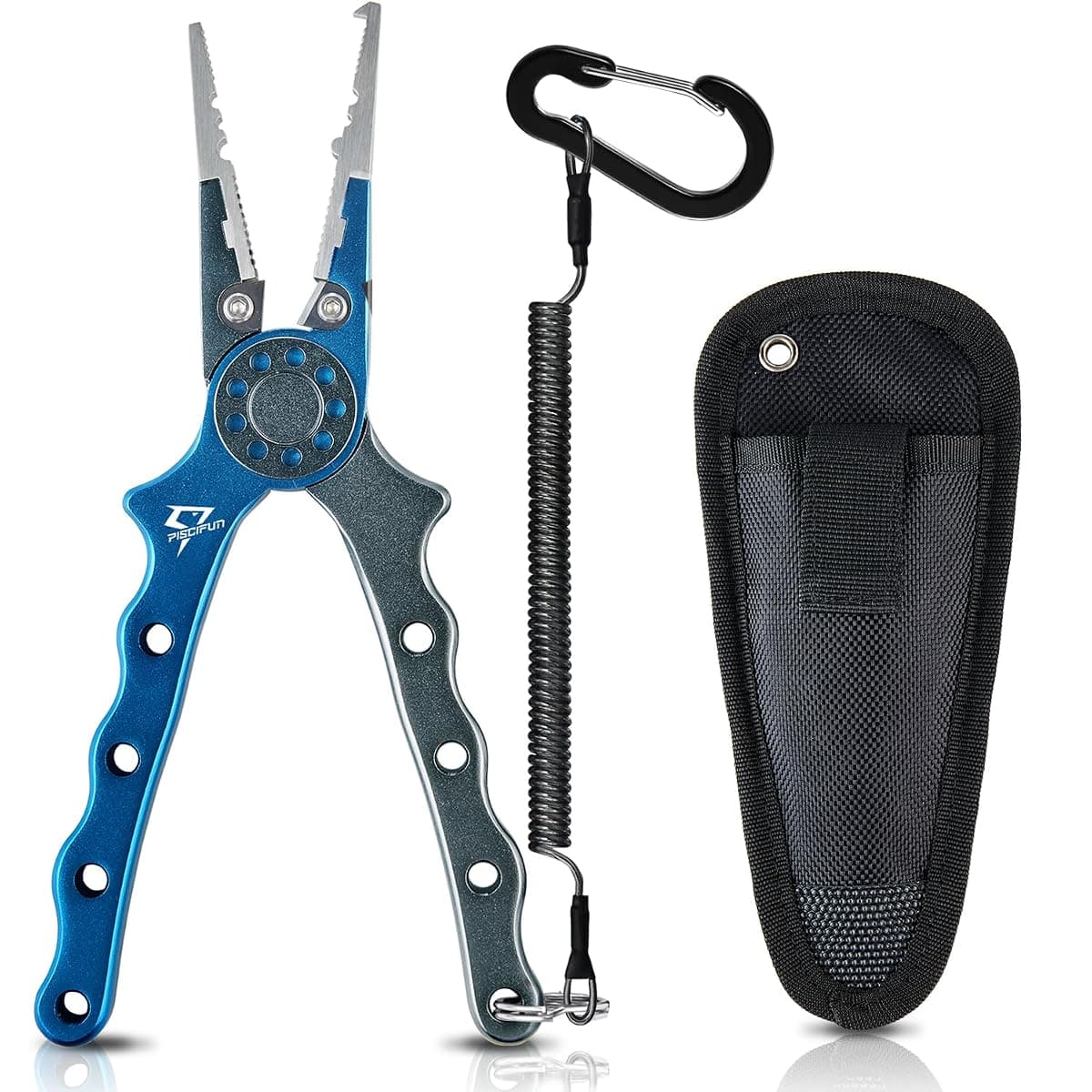 Piscifun Saltwater Fishing Pliers 7.1 in, Nylon Sheath