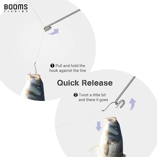 Booms Fishing R08 Hook Remover, 10 in, Blue — view 3 of 4