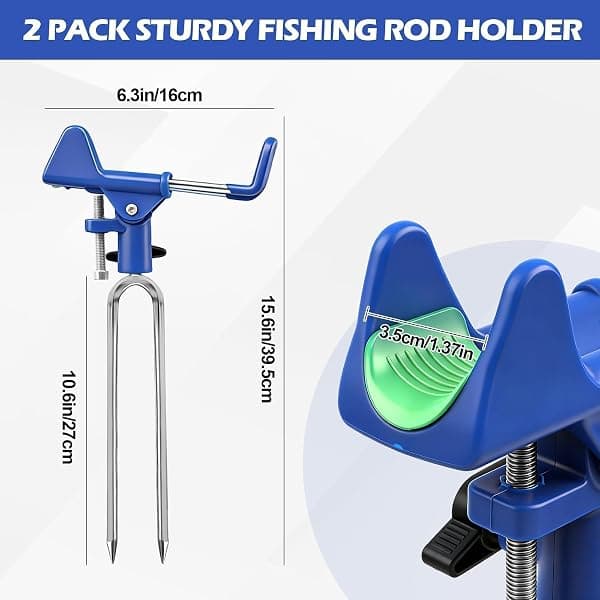 E-jades Bank Fishing Rod Holders, 2-Pack — view 3 of 4