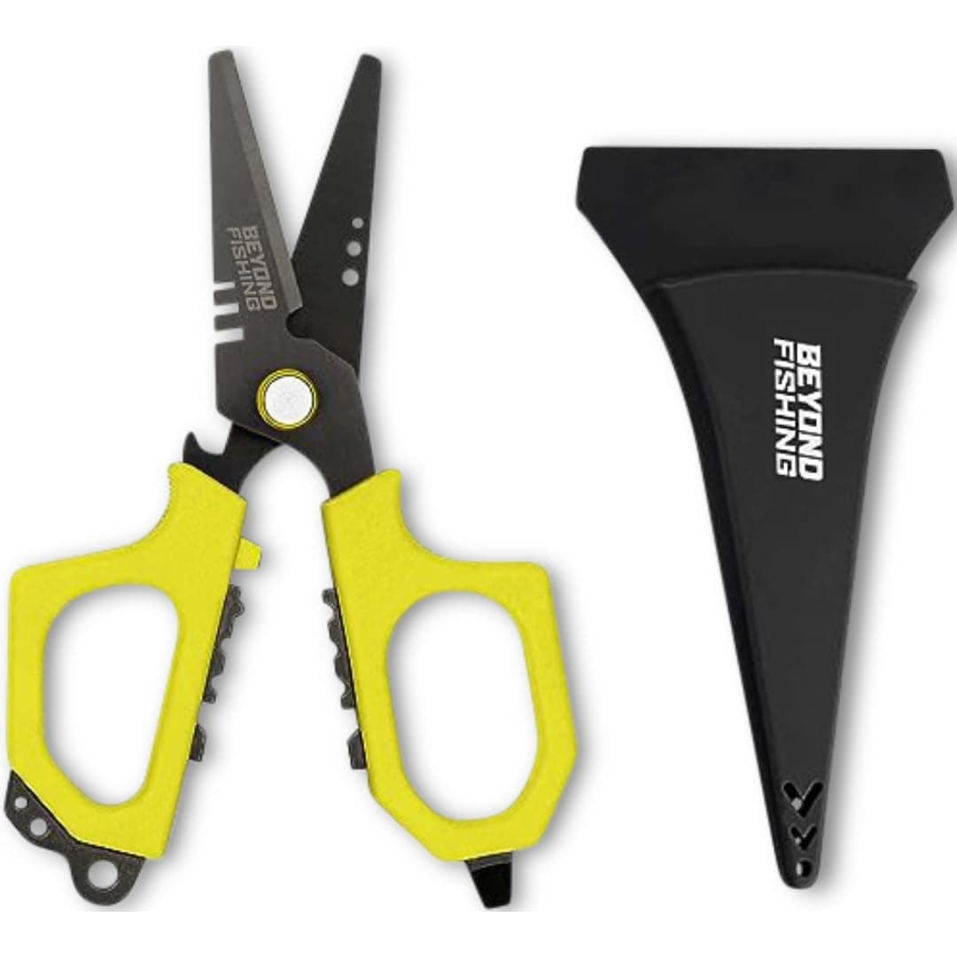 Beyond Braid Pro Fishing Shears, 6.5 in, Yellow