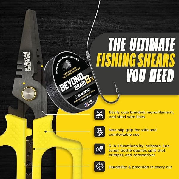 Beyond Braid Pro Fishing Shears, 6.5 in, Yellow — view 3 of 4
