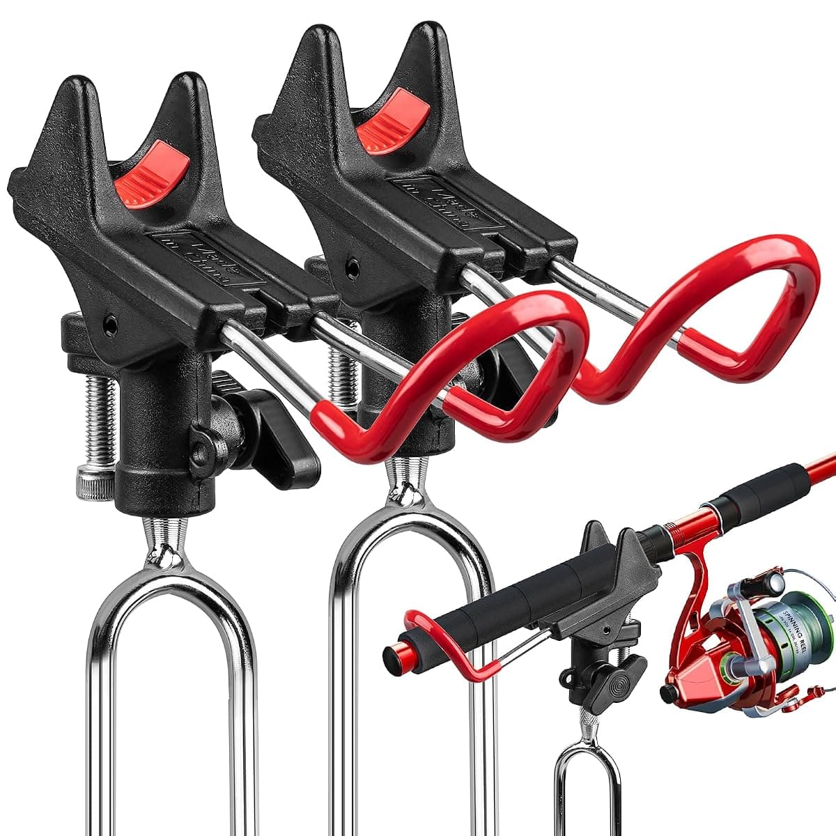 ReeMoo Ground Fishing Rod Holders, 2-Pack, Nylon