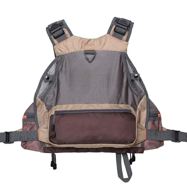 Kylebooker Fly Fishing Vest, 17 Pockets, Khaki — view 4 of 4