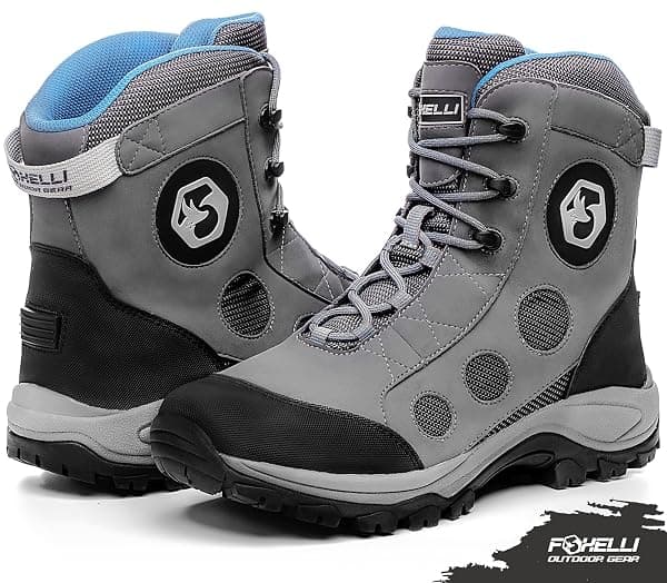 Foxelli Wading Boots, Rubber Sole, Size 12 — view 3 of 4