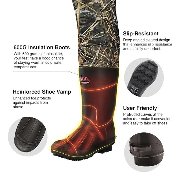 TideWe Bootfoot Chest Waders, 3.5mm Neoprene — view 4 of 4