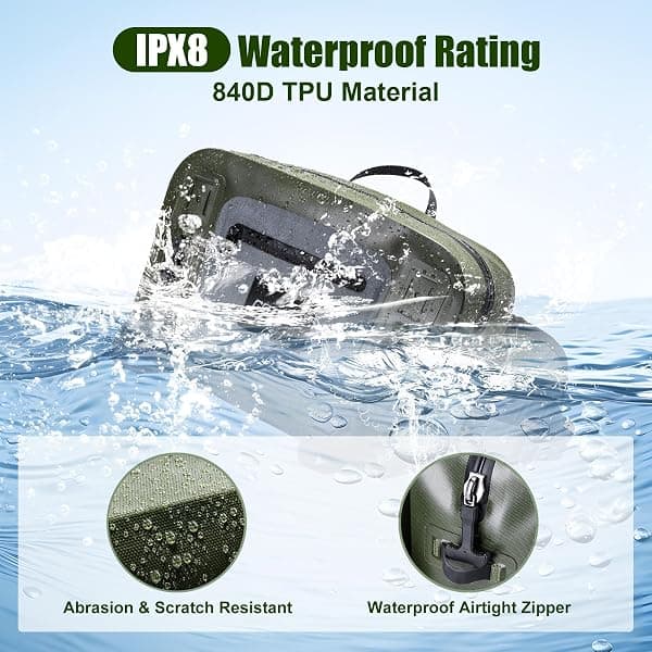 Goture Fishing Waist Pack, 9L IPX8 Waterproof — view 2 of 4
