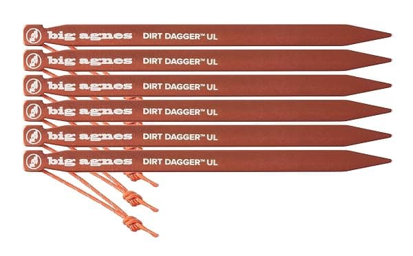 Big Agnes Dirt Dagger UL Tent Stakes, 6 in, 6-Pack — view 2 of 4