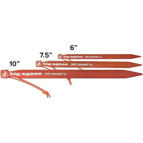 Big Agnes Dirt Dagger UL Tent Stakes, 6 in, 6-Pack — view 3 of 4
