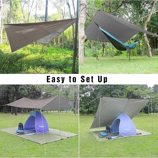 Unigear Hammock Rain Fly Tarp, 9.8 x 9.8 ft — view 4 of 4
