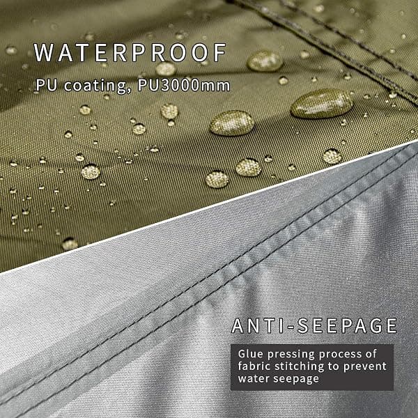 Unigear Hexagon Hammock Rain Fly Tarp, Green — view 2 of 4