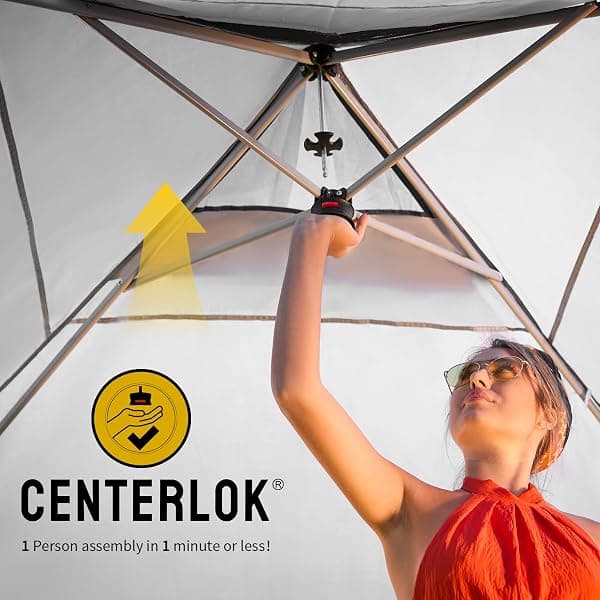 Crown Shades 10 x 10 ft Pop-Up Canopy, One Sidewall — view 3 of 4