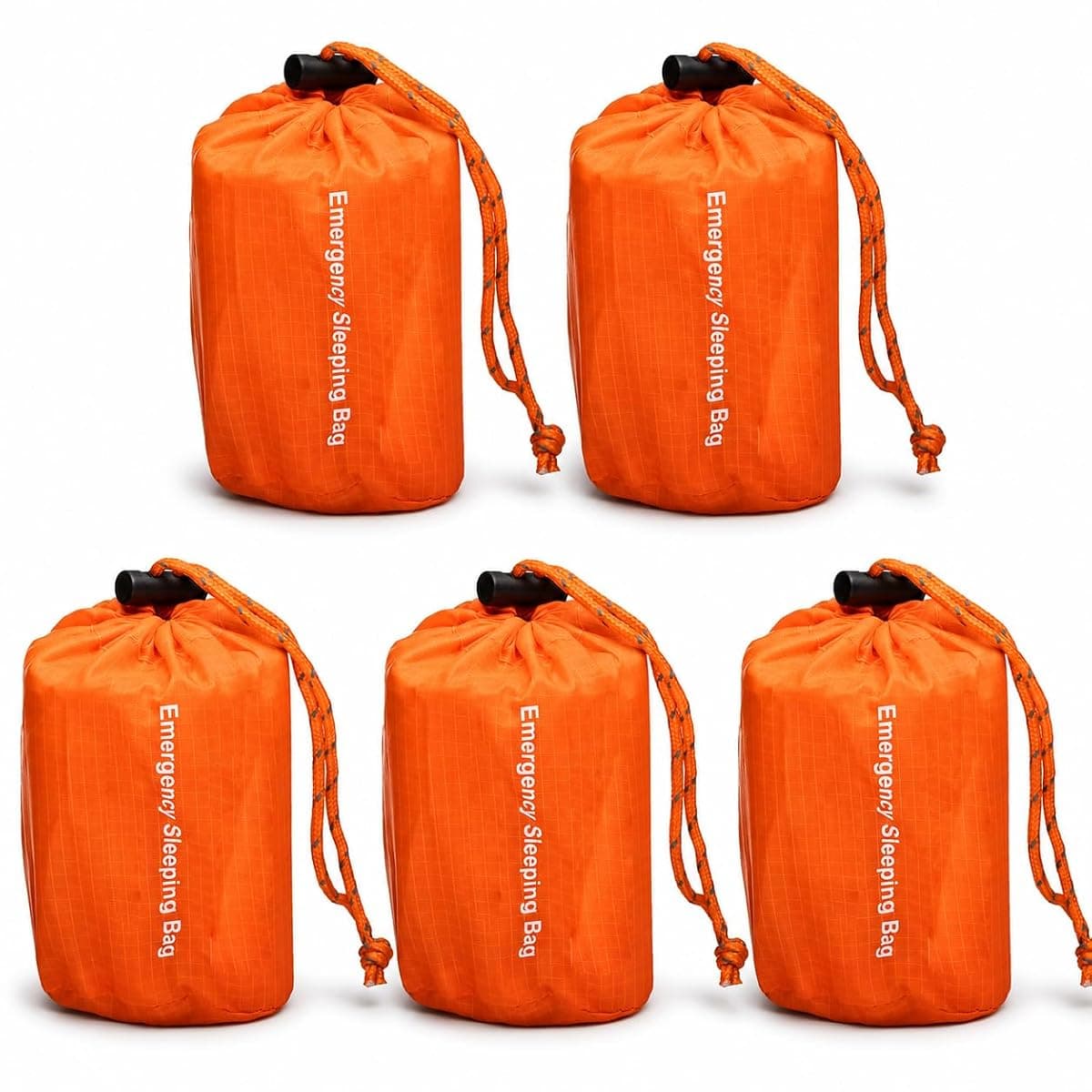 NovaMedic Emergency Mylar Bivy Sacks, 5-Pack