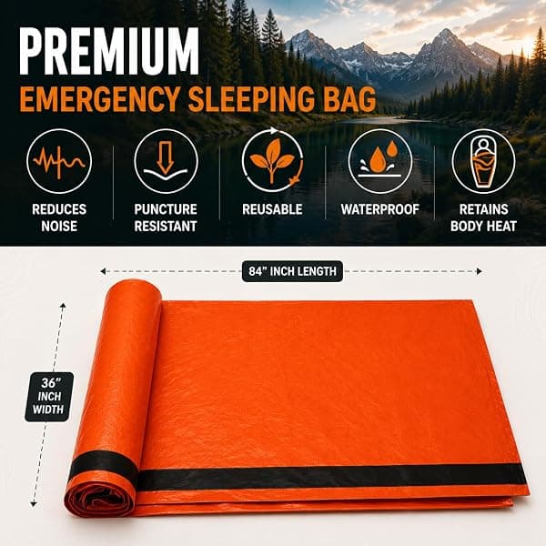 NovaMedic Emergency Mylar Bivy Sacks, 5-Pack — view 3 of 4