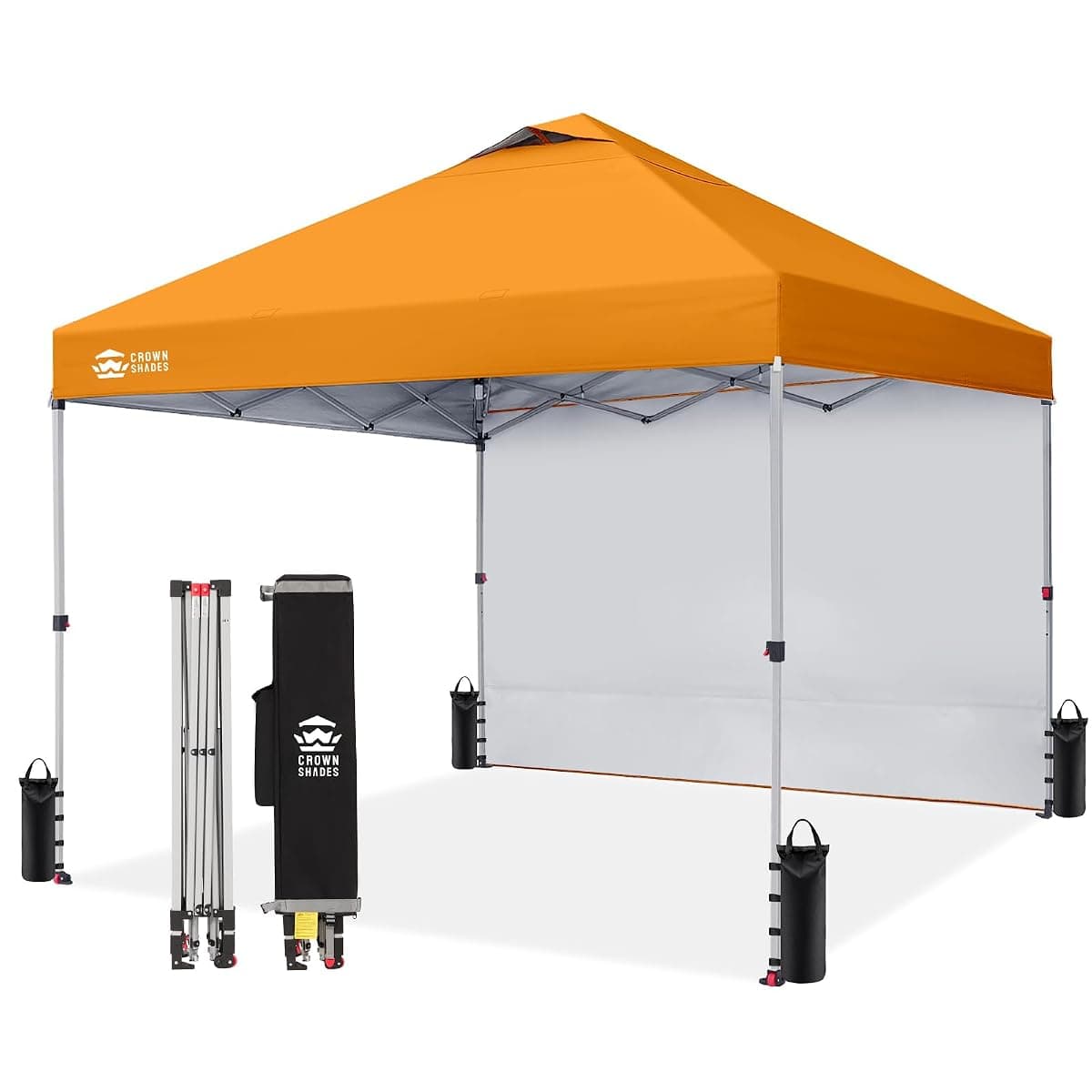 Crown Shades 10 x 10 ft Pop-Up Canopy, Orange