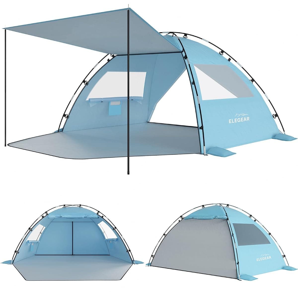 Elegear CumbreX Beach Tent, 4-5 Person, UPF 50+