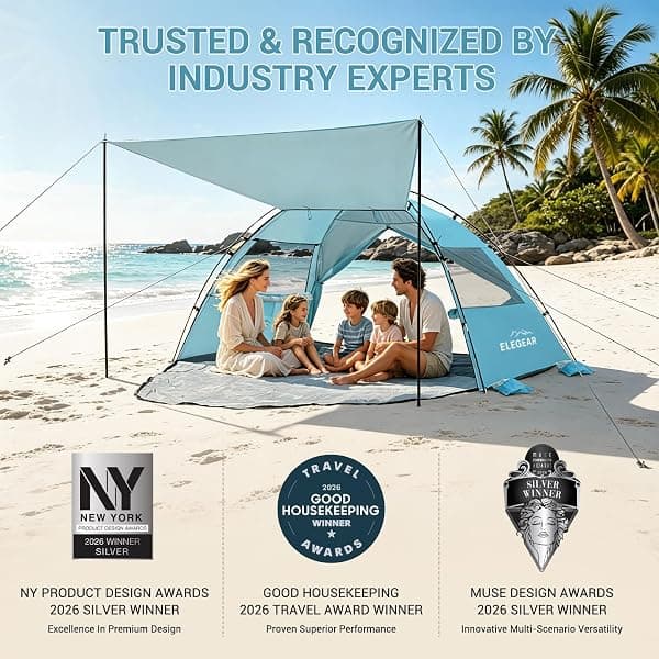Elegear CumbreX Beach Tent, 4-5 Person, UPF 50+ — view 2 of 4