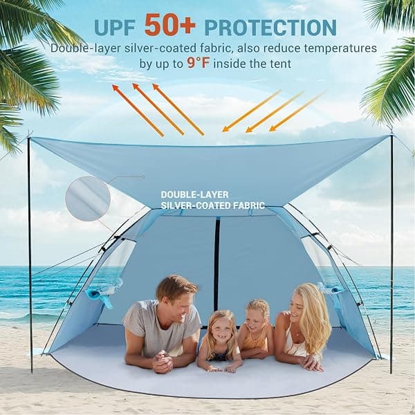 Elegear CumbreX Beach Tent, 4-5 Person, UPF 50+ — view 4 of 4
