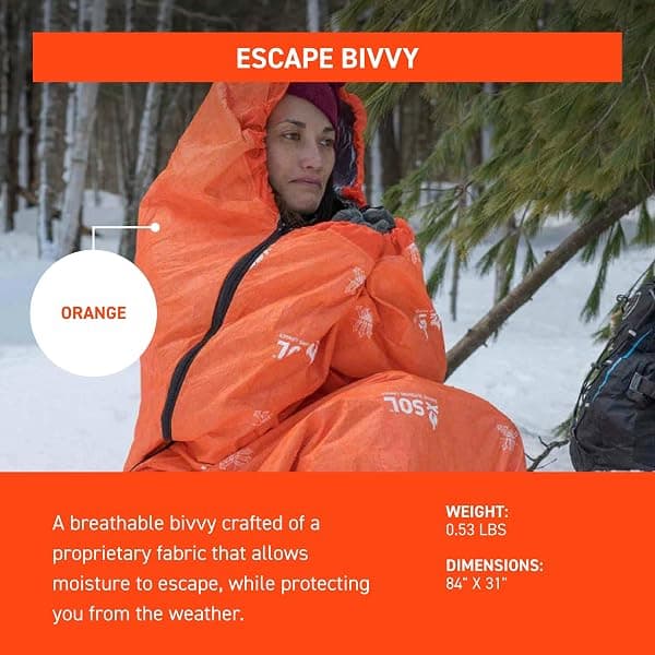 SOL Escape Bivvy with Hood, 84 x 31 in — view 3 of 4