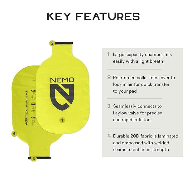 NEMO Vortex Pump Sack for Inflatable Sleeping Pads — view 2 of 4