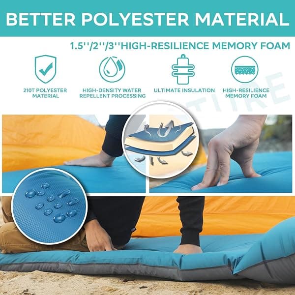 Clostnature Self-Inflating Pad, 1.5 in, w/ Pillow — view 4 of 4