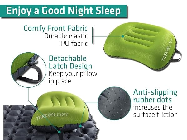 Trekology Aluft 2.0 Small Inflatable Camp Pillow — view 3 of 4