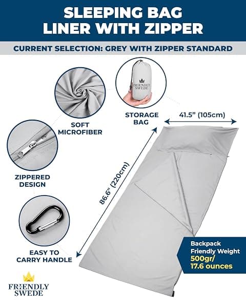 Friendly Swede Microfiber Liner, 41 x 86 in — view 3 of 4