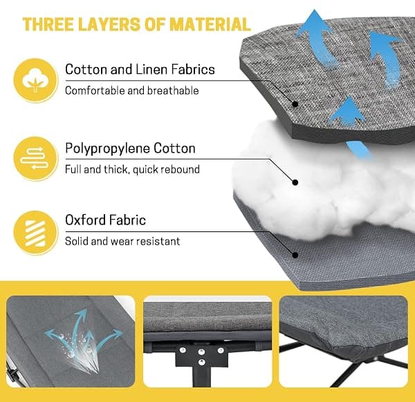 Atorpok Camping Cot with Cushion and Pillow — view 4 of 4