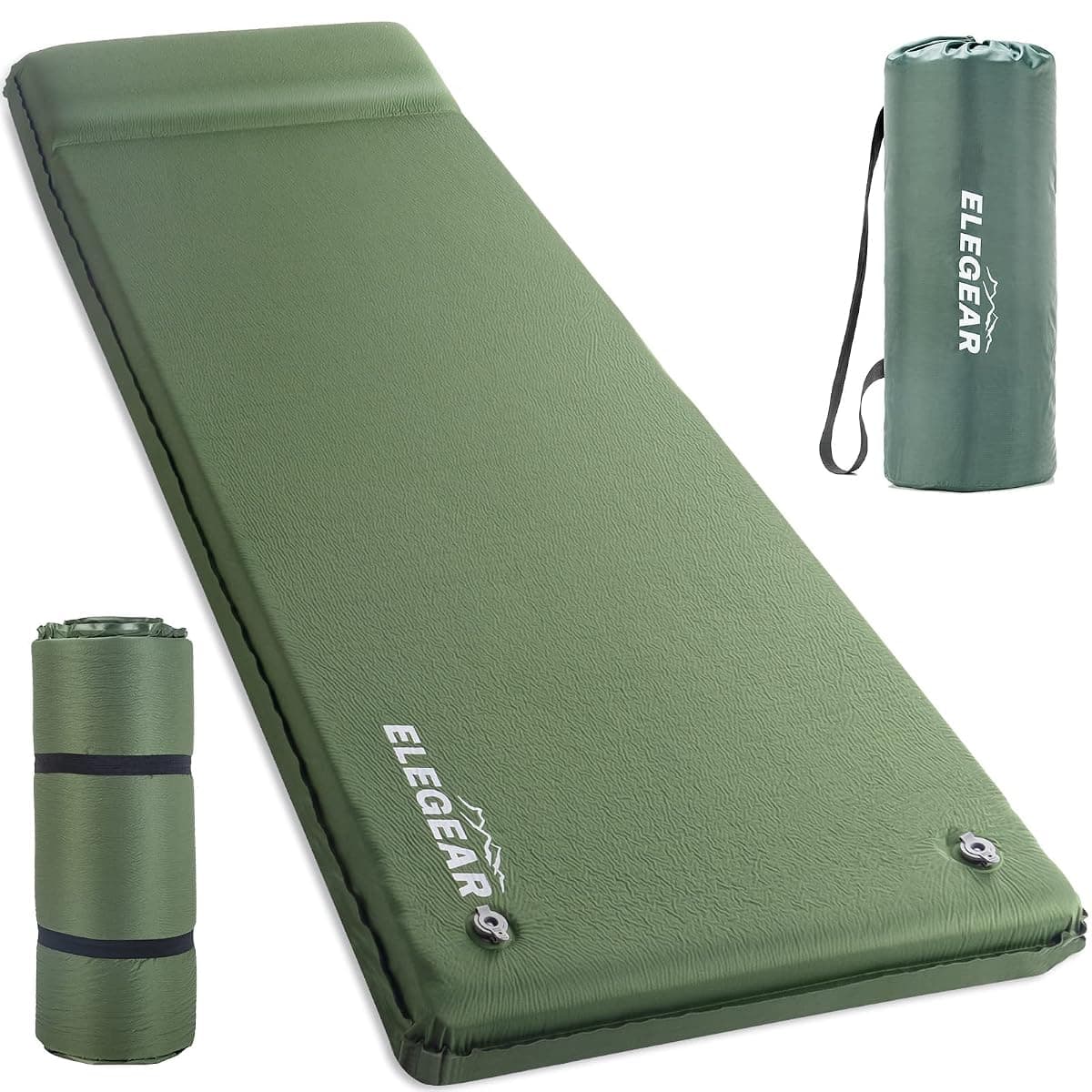 Elegear Self-Inflating Pad with Pillow, 3.15 in
