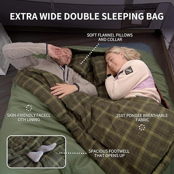 Naturehike Double Bag, 87 x 63 in, 2 Pillows — view 2 of 4
