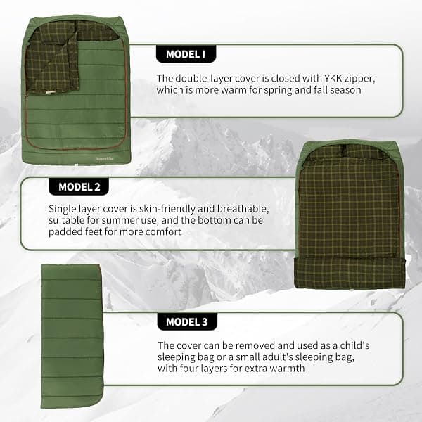 Naturehike Double Bag, 87 x 63 in, 2 Pillows — view 4 of 4