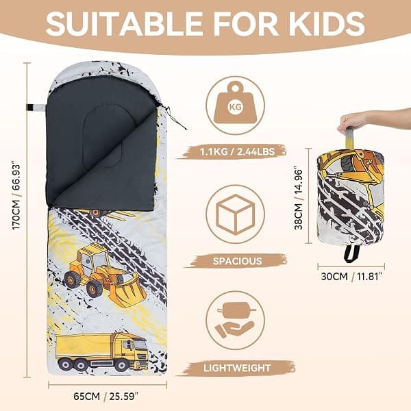 Croosseoutdoors Kids Sleeping Bag, 67 x 26 in — view 2 of 4