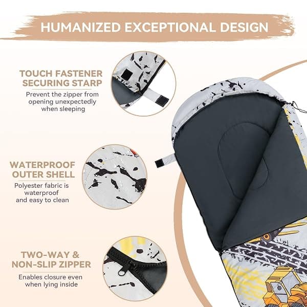 Croosseoutdoors Kids Sleeping Bag, 67 x 26 in — view 3 of 4