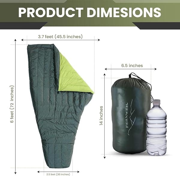 Sensory4U 850-Fill Down Top Quilt, Rated 30F — view 3 of 4