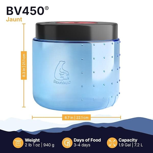 BearVault BV450 Jaunt Bear Canister, 7.2 L — view 2 of 4