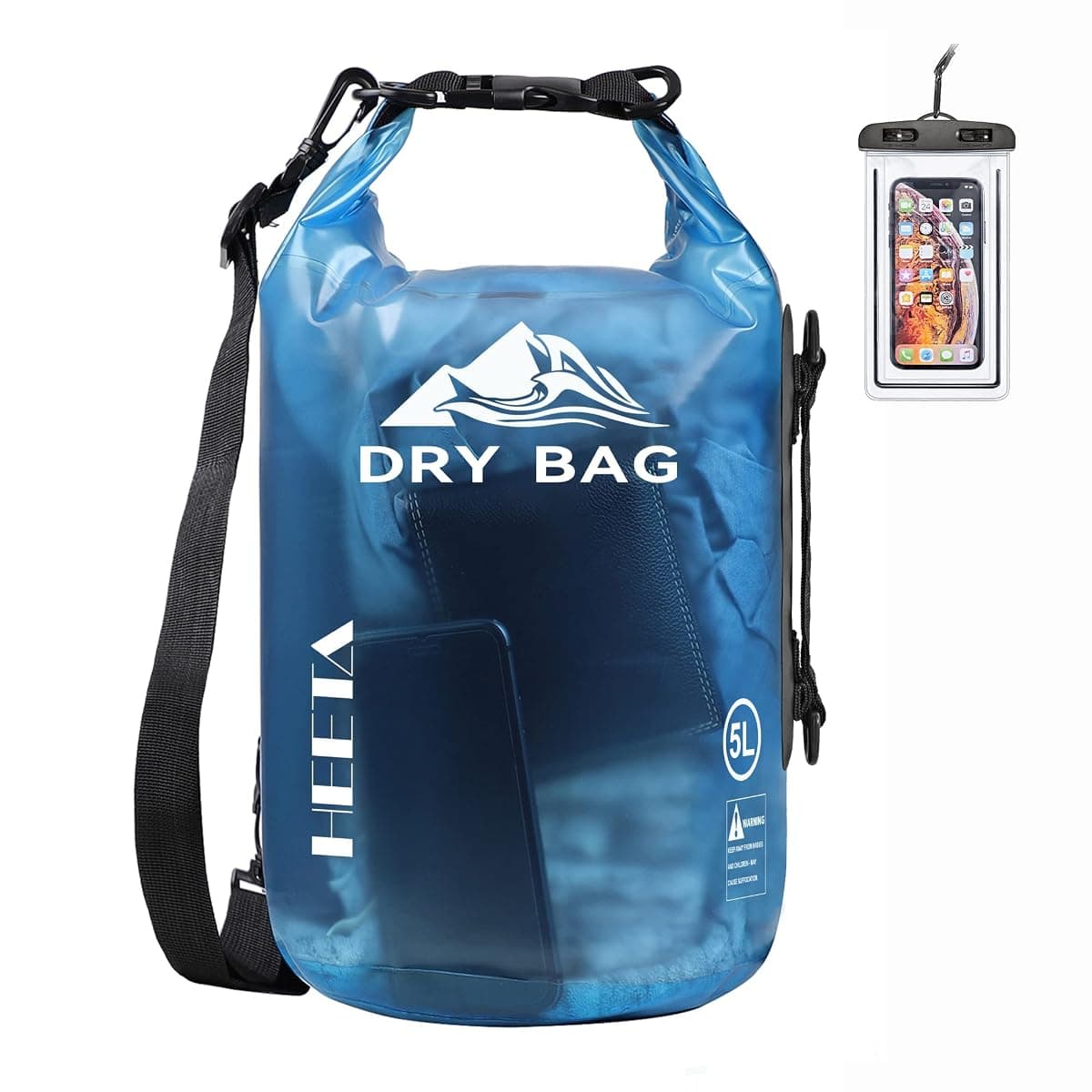 HEETA Roll-Top Dry Bag Backpack, 10 L