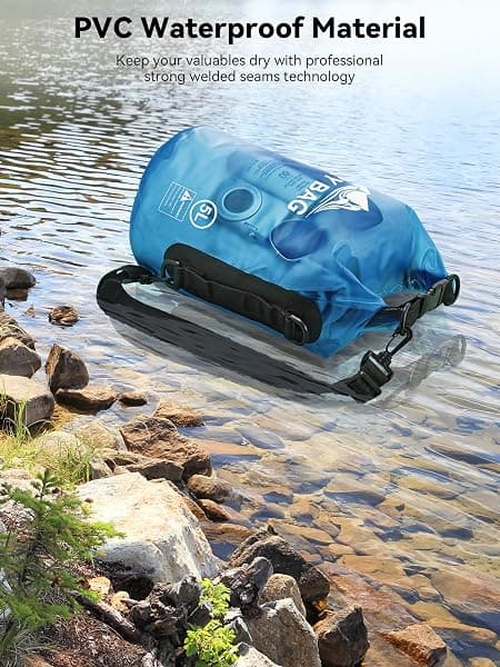HEETA Roll-Top Dry Bag Backpack, 10 L — view 3 of 4