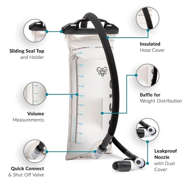 Water Buffalo Oasis Hydration Bladder, 2 L — view 2 of 4