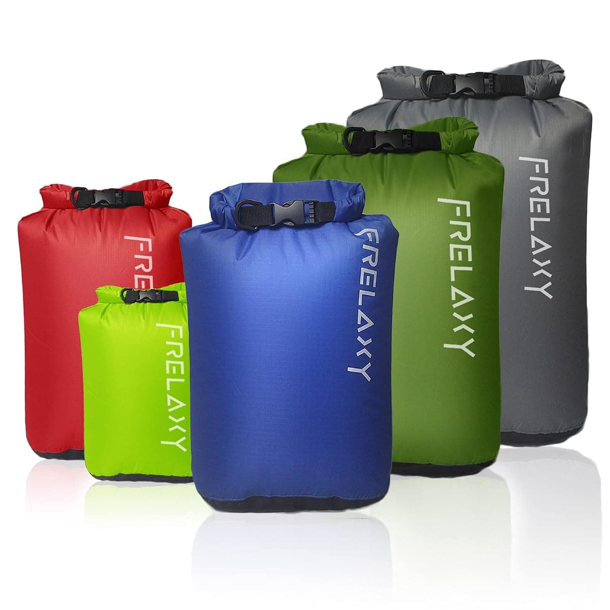 Frelaxy Dry Sack Set, 5 Pack, 3 to 20 L