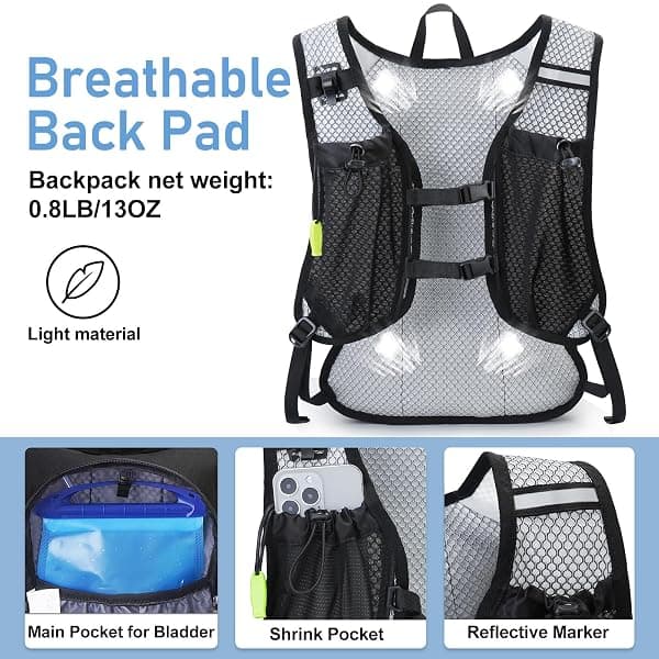 N NEVO RHINO Hydration Pack, 12 L, 2 L Bladder — view 3 of 4