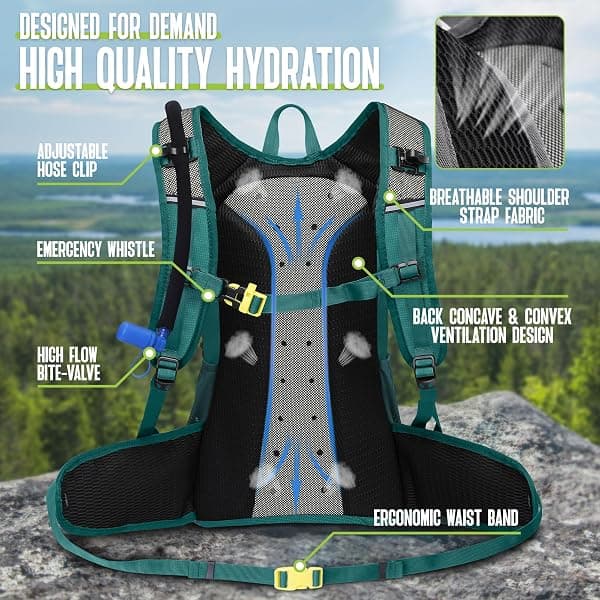 N NEVO RHINO Hydration Pack, 18 L, 3 L Bladder — view 3 of 4