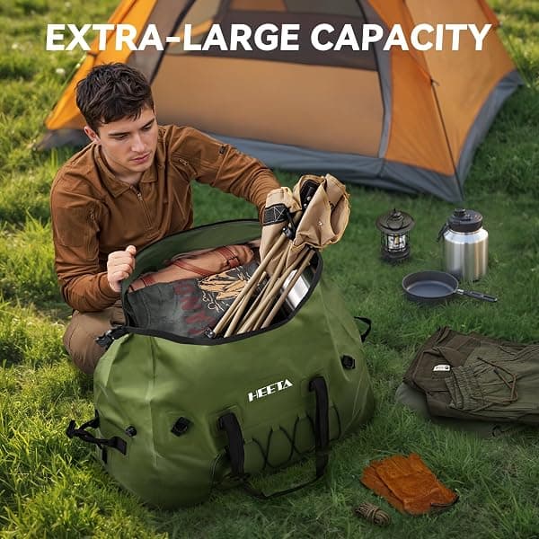 HEETA Roll-Top Dry Duffel Backpack, 80 L — view 2 of 4