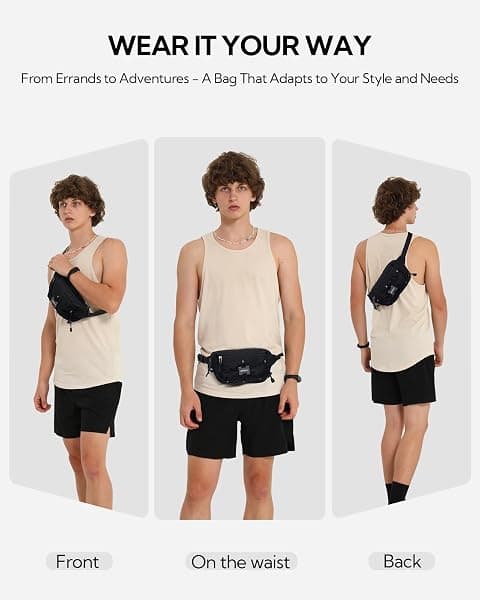 WATERFLY RFID Fanny Pack, 1.5 L, Black — view 2 of 4