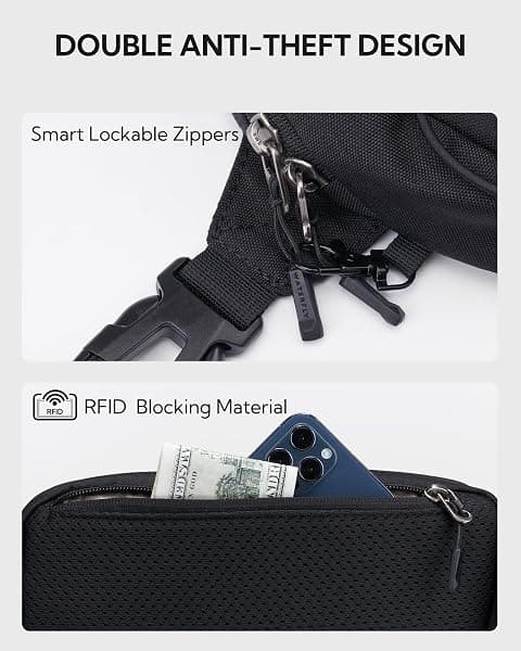 WATERFLY RFID Fanny Pack, 1.5 L, Black — view 4 of 4