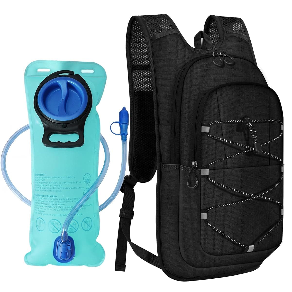 MIYCOO Hydration Hiking Pack, 10 L, 2 L Bladder